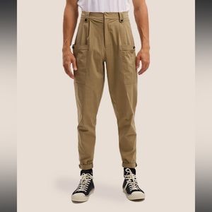Gentle Herd Cotton-Blend Tapered Leg Trousers